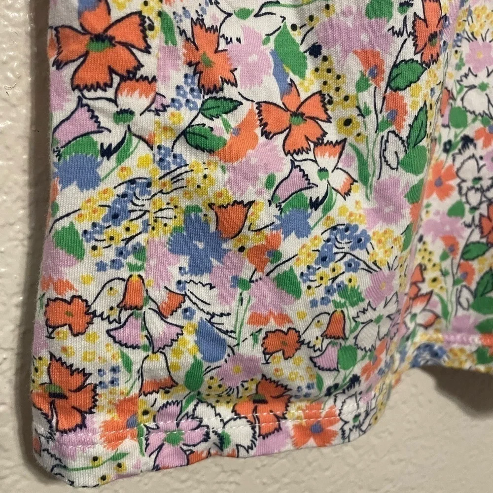 GAP girls floral summer dress sleeveless fit and flare sun dress 100% cotton
